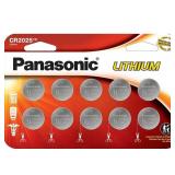 Panasonic CR2025 Lithium Coin Cell Batteries (10-P