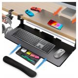 NEW $70 Under Desk Sliding Keyboard Tray