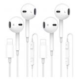 NEW 1 Pack Wired Earbuds Headphones for iPhone, Hi
