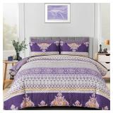 NEW 7PC (K) $122 Floral Comforter Set