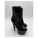 Black Platform Heels Boots (Used)