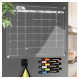 $32 Acrylic Magnetic Dry Erase Calendar for Fridge