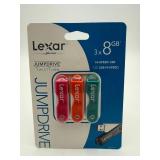 Lexar JumpDrive 3x8GB USB Set (New)