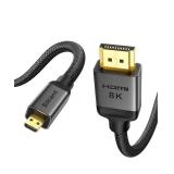 (6.6ft) 8K 4K Micro HDMI to HDMI Cable 2.1 Adapter