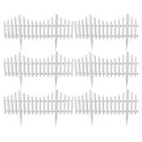 $55 Angoily 6 Pack Plastic Garden Edging Fence Whi