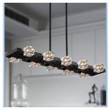 NEW $210 Black Modern Crystal Chandeliers