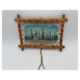 Hand Painted Hide Art Wall Decor