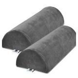 $55 NEW 2 Pack Large Half Moon Bolster Pillow for