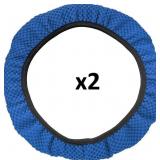 NEW 2PK Universal Microfiber Steering Wheel Cover