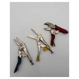 Locking Pliers Set 3pcs (Stanley + Others)