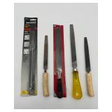 Set of 5 Metal Files Mixed (New/Used)