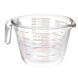 USED Amazon Basics Large Size Glass Measuring Cup,