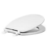 NEW Round Closed Front Toilet Seat in White