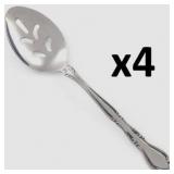 NEW 4PK Medium Stainless Slotted Serving Spoons