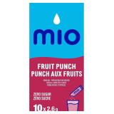 NEW (2.6g x10) mio Fruit Punch Drink Mix