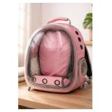 Pet Carrier Bubble Backpack Pink (Used)