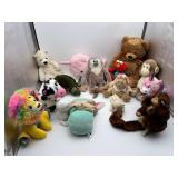 Plush Toys Lot 15pcs Mixed Animals