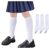 SEALED (5-7 Years) 3PK Girls Knee High Cable Socks