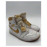 Nike Air Jordan 1 Mid Gold (Used, Size 7.5 US)
