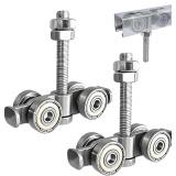 NEW 4 Wheel Rolley Assembly  Silent Rollers Wheel