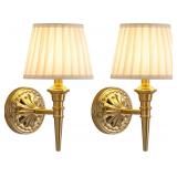 NEW $80 2PK Wall Sconces w/5200mAh Batteries