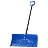 NEW $57 Heavy Duty Snow Pusher with Detachable Ice