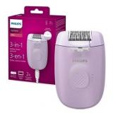 USED $95 Philips Corded Epilator, LED light, 2 spe