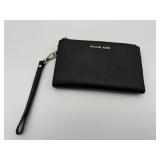 Michael Kors Leather Wallet Clutch (Black)