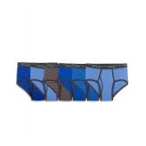 NEW $35 6Pack (L) Men's Stripe Solid Fashion Brief