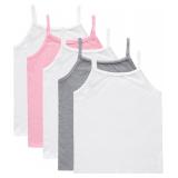 (Med 8) 5 pcs Hanes Girls CamisoleCami Shirt