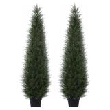 NEW $180 Artificial Cedar Topiary Tree for Outdoor