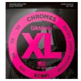 $69 D'Addario ECB81 XL Chromes Flatwound Bass Stri