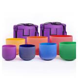 $607 SEALED 432HZ 6'-12' Chakra Set of 7 Pieces Co