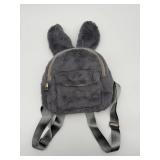 Grey Plush Mini Backpack (Used)