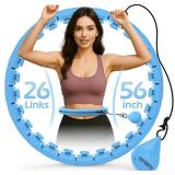 NEW $33 56' Weighted Fitness Hula Hoop Circle