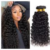 $116 Datanala Water Wave Human Hair 3 Bundles Braz