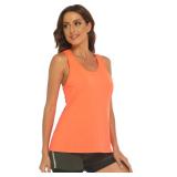 (Med) Womens Cross Back Racerback Workout Tank Top