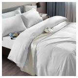 SEALED $120 (K) 6PC Luxury Deep Pocket Sheet Set