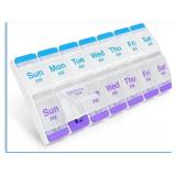 NEW Push Button (7-Day) Pill Case