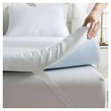 $100 NEW QUINEEHOM Mattress Topper Queen 2 Inch, C
