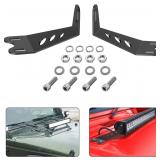 NEW 2PK Jeep Hood LED Bar Mounting Brackets