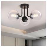 NEW $152 Bektas 3-Lights Semi Flush Mount Ceiling
