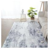 NEW $69 Abstract Distressed Area Rug 5X7'