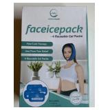 Face Ice Pack Therapy Wrap with 3 Hot/Cold Packs