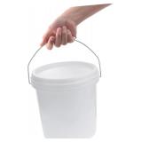 $61 Healeved 3.2 Quart Plastic Bucket with Lid and