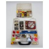 Fishing Tackle Box Lot (Lures, Line, Accessories)