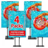 $150 NEW 4Packs Poster Stand for Display, Heavy Du