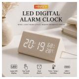HINREY LED Digital Alarm Clock (New Open Box)