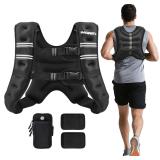 NEW $36 PACEARTH Weighted Vest, 20lb Weight Vest w