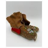 Handmade Beaded Moccasin Boots (Used)